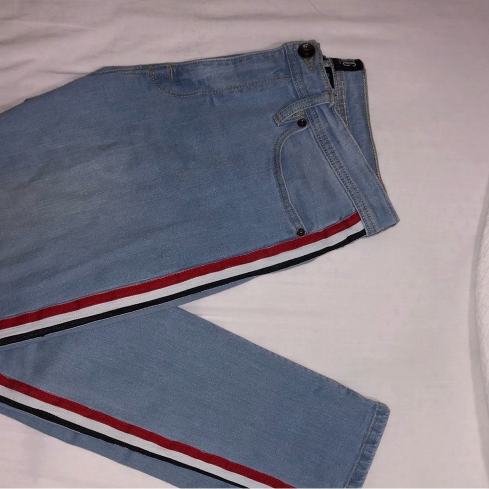 Light blue BDG Jeans with Stripes